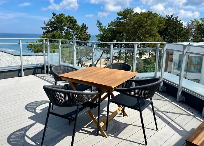 Penthouse Apartment Mit Meerblick Und Dachterrasse In Gaski Bei Mielno